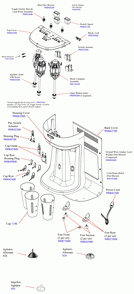 Diagram Diagram and Parts List for HMD400-OSI  Hamilton Beach Drink Mixer